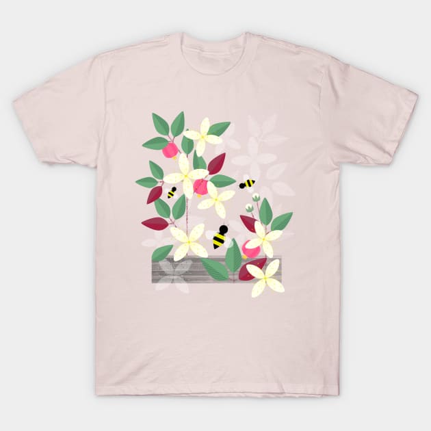 Bauhaus Flowering Pitangueira T-Shirt by Maolliland